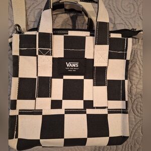 Vans Checkered crossbody Bag - Black and White